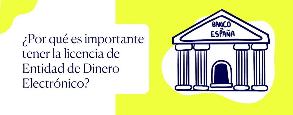 Dibujo Banco de España Importante tener la licencia de Entidad de Dinero Electrónico Silbo Money imagen principal