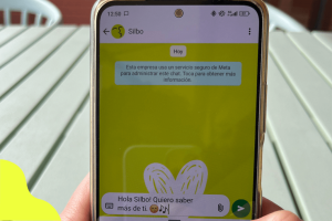 Persona usando su móvil - Silbo ya está aquí - Silbo Money - Acceso prioritario