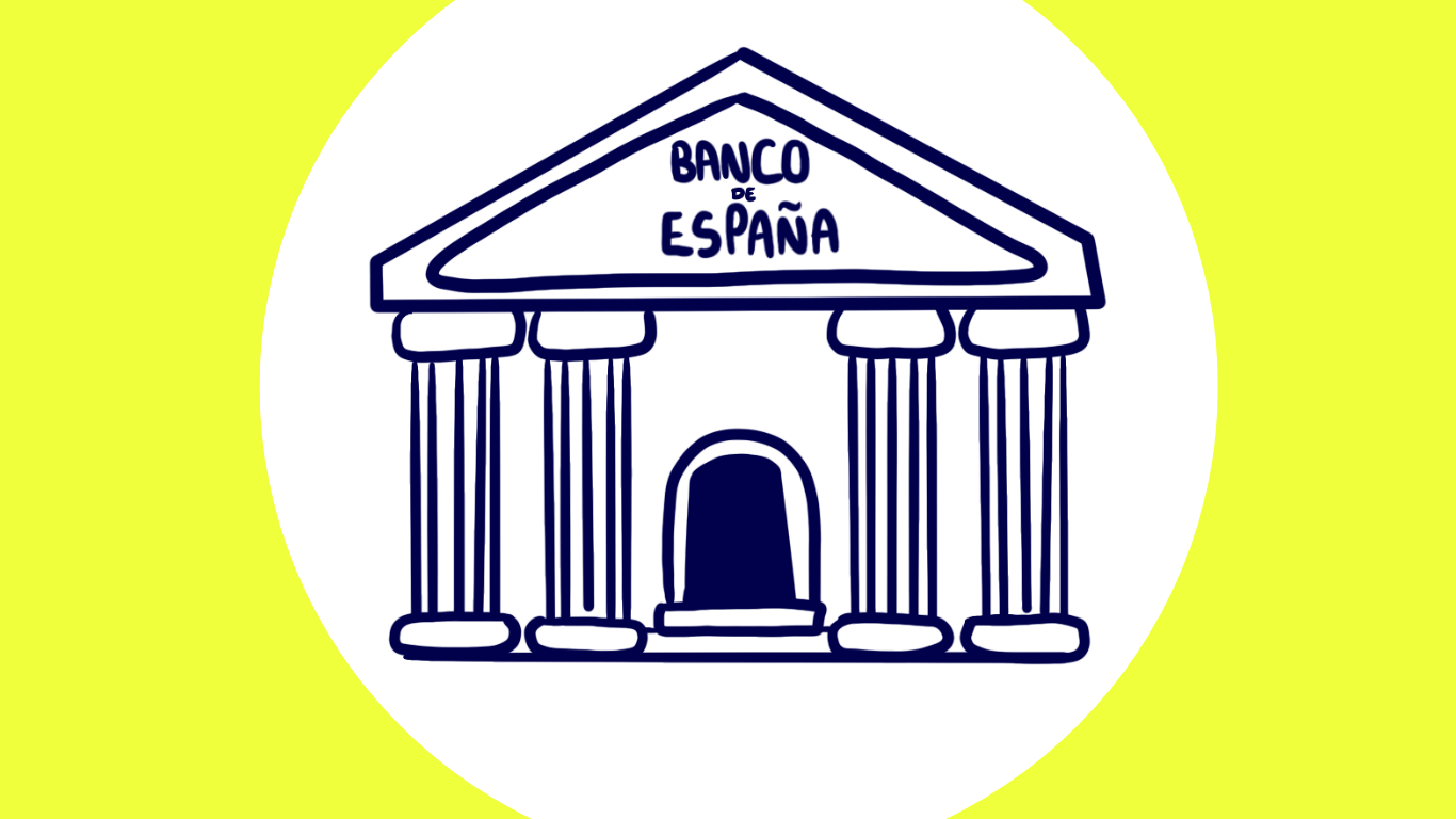 Dibujo Banco de España Importante tener la licencia de Entidad de Dinero Electrónico Silbo Money imagen principal