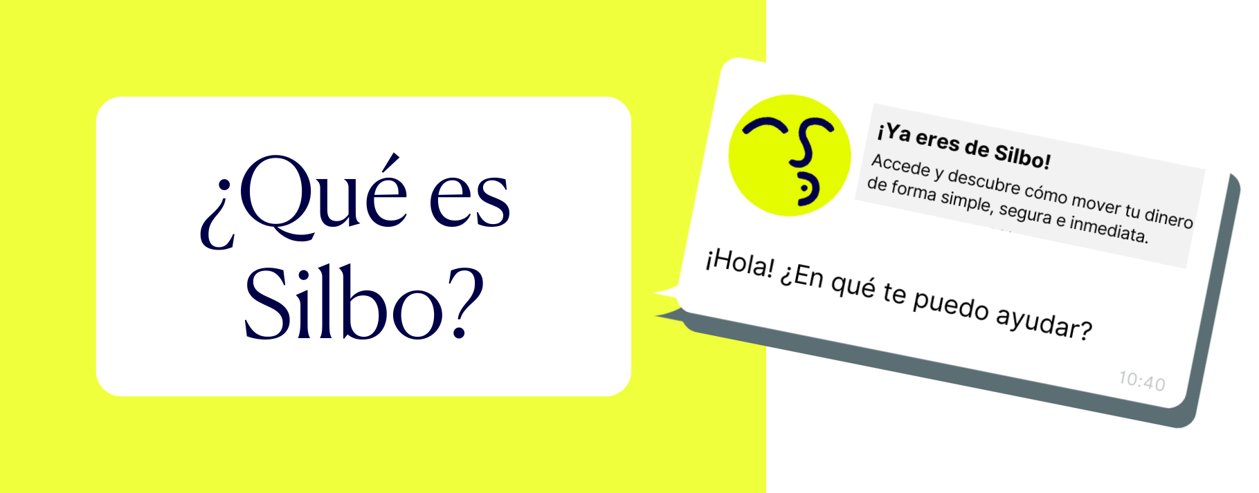 Banner Qué es Silbo con captura de conversación de WhatsApp